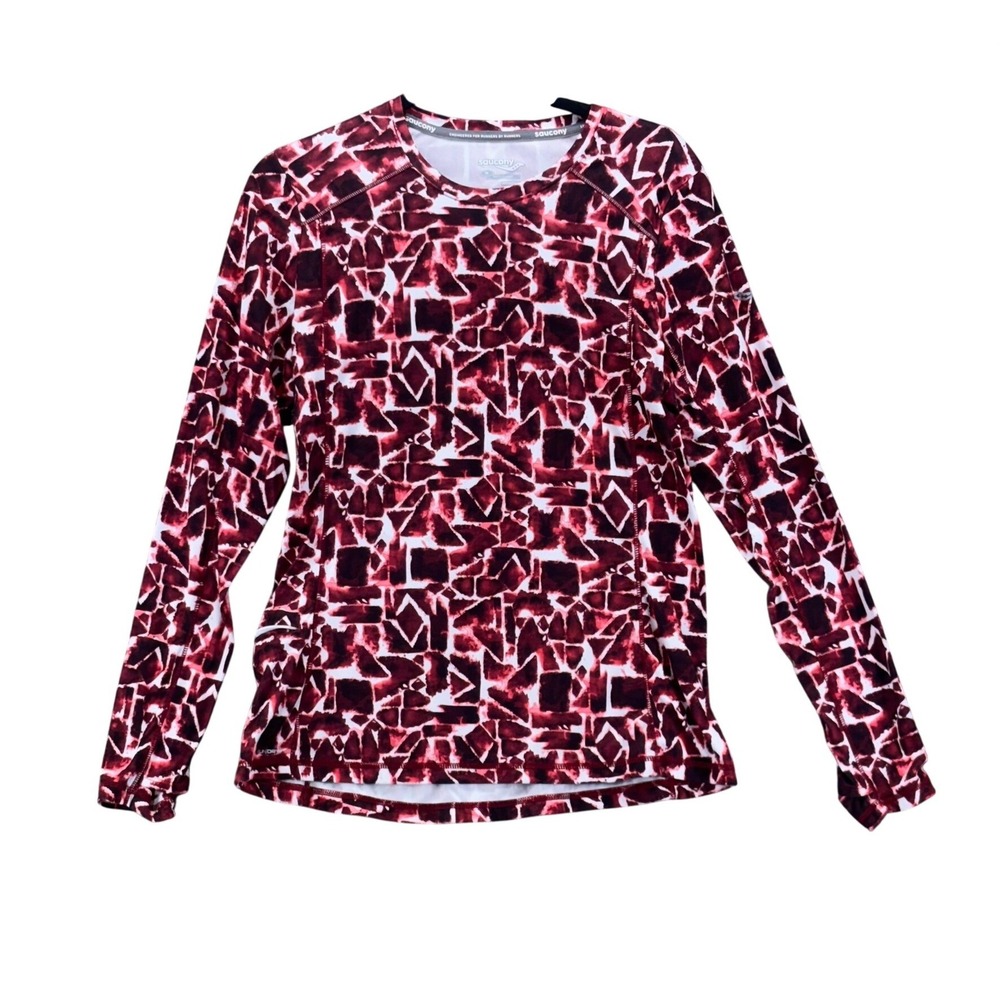 Saucony Running Shirt‎ Burgundy Medium